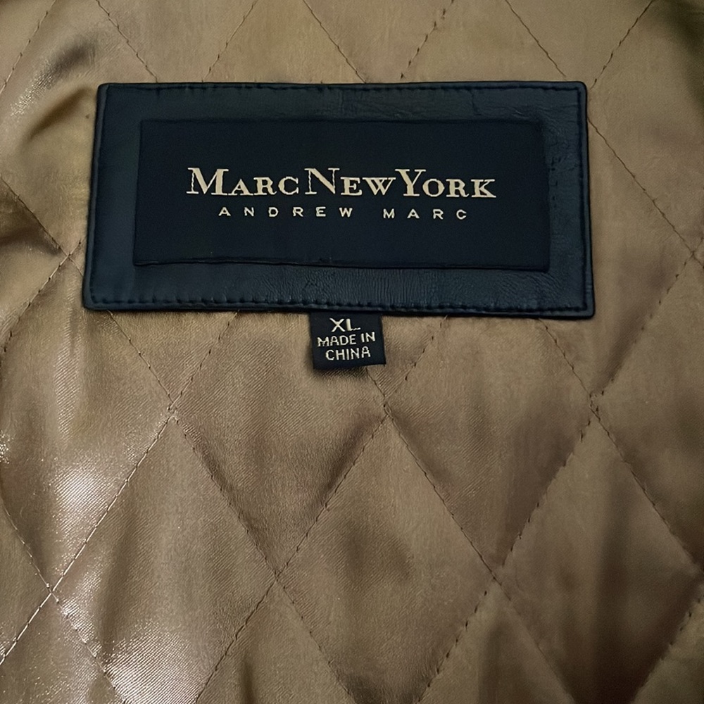 Marc New York by Andrew Marc Men's Leather Jacket- Size XL- Black - Picture 6 of 7